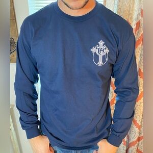 New Mens Long Sleeve T-Shirt Graphic T Size Large